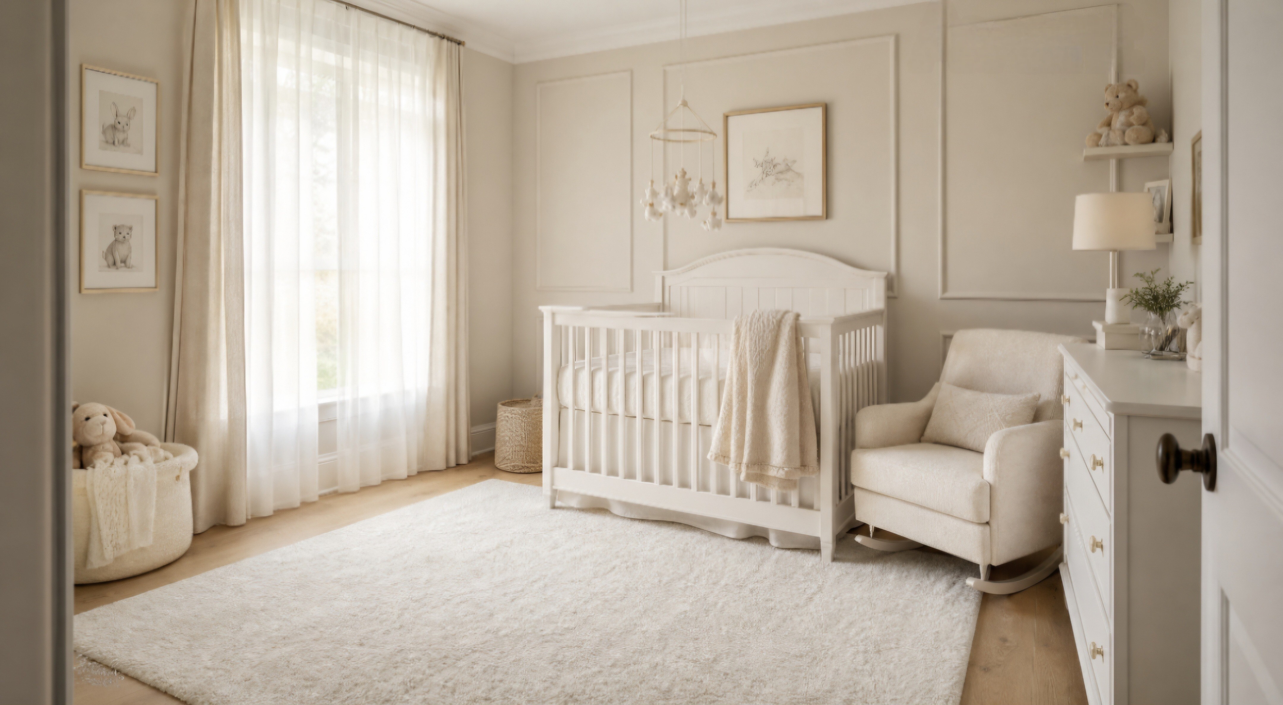 Chambre de bébé avant la transformation